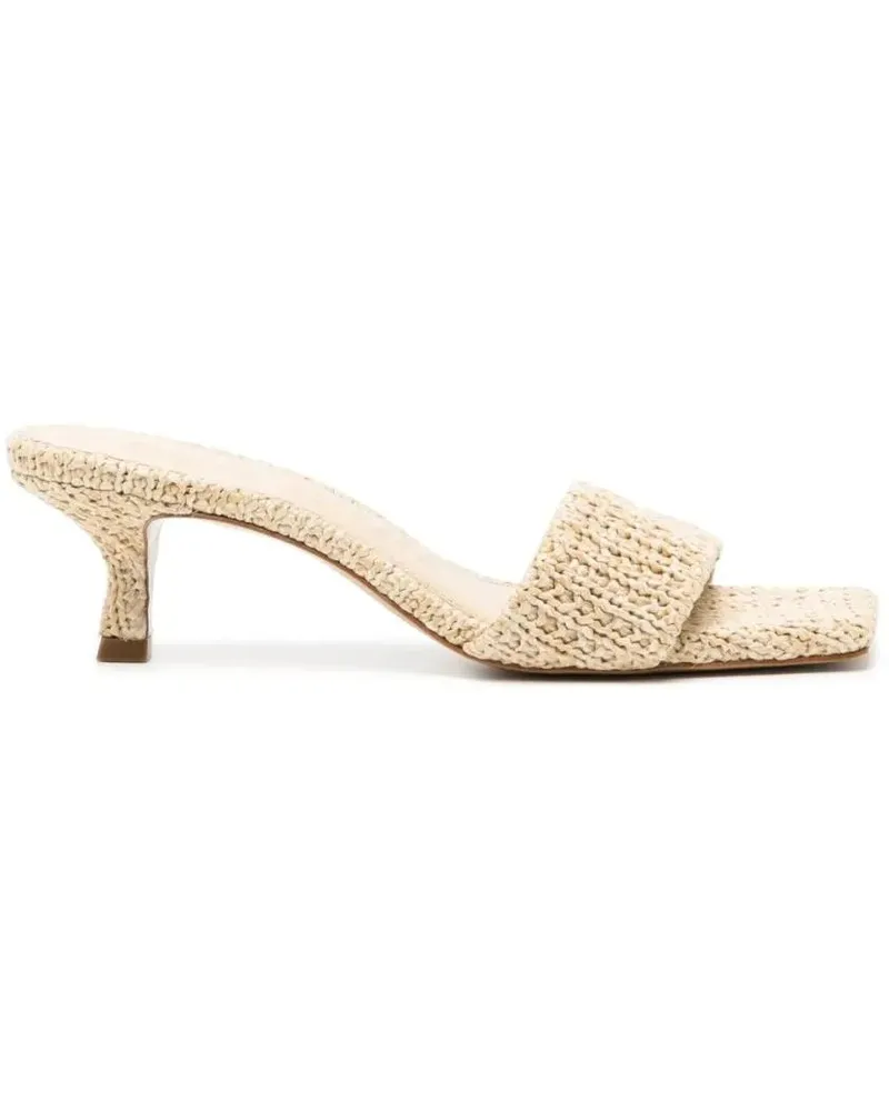 Cult Gaia Slipper & Pantoletten Ada 50Mm Woven Mules beige Beige
