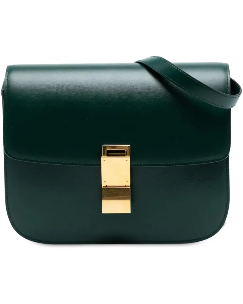 Celine Hobo Bags Medium Calfskin Classic Box grün Grün