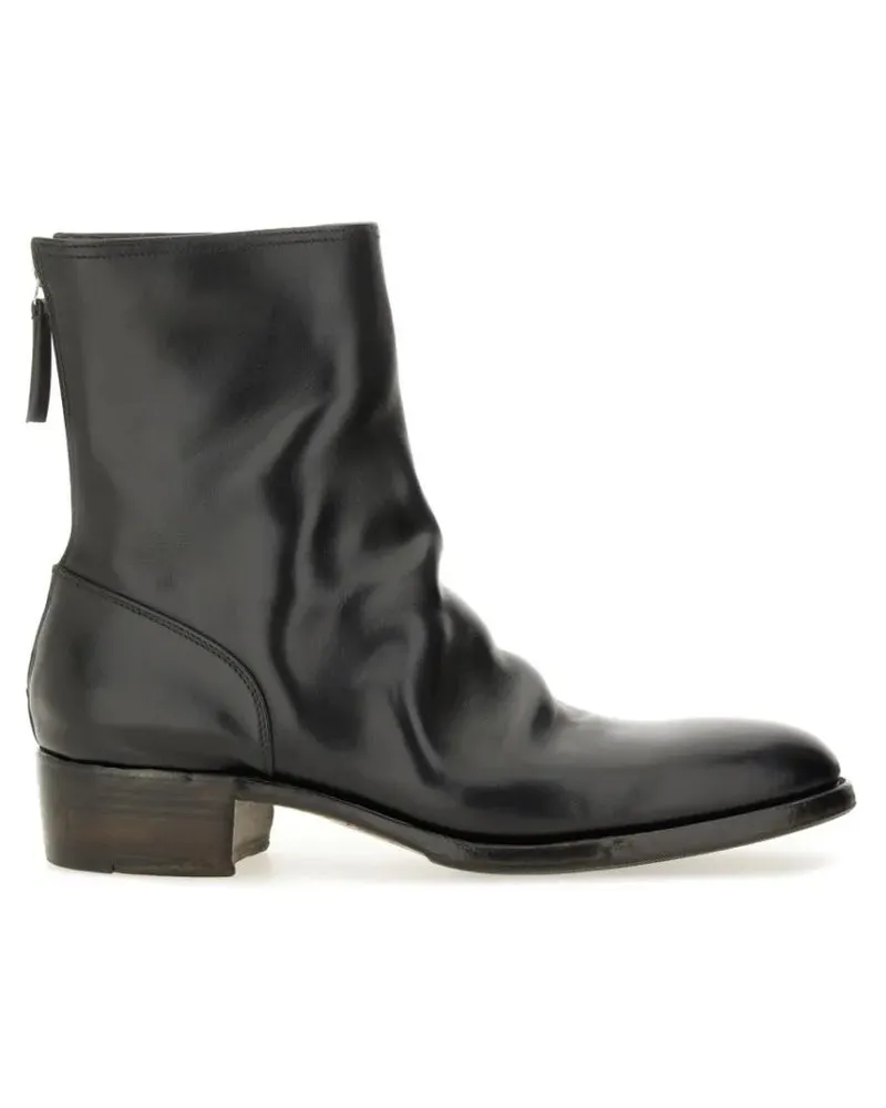 Premiata Stiefel Leather Boot schwarz Schwarz