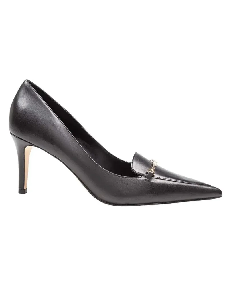 Michael Kors Hohe Schuhe Lena Leather Pump In Black Color schwarz Schwarz