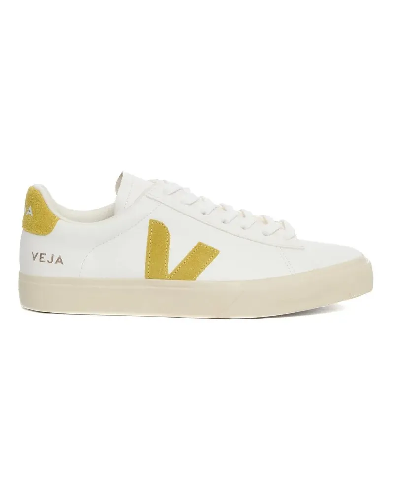 VEJA Low-Top Sneaker Campo Leather Sneakers With Contrasting Accents weiß Weiß