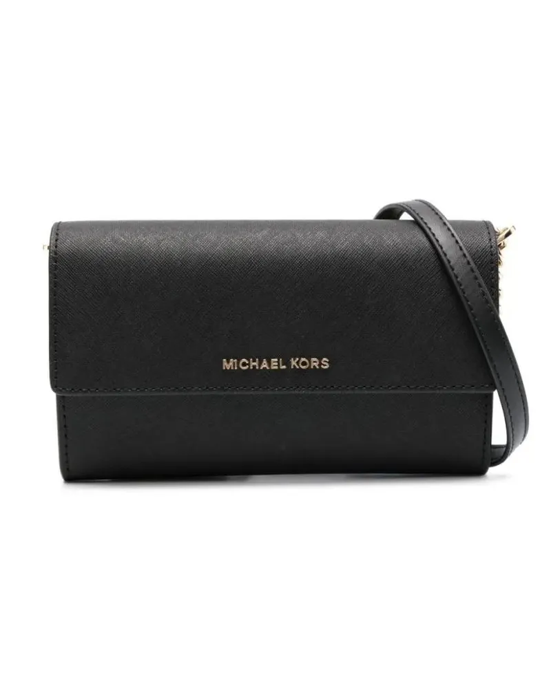 Michael Kors Hobo Bags Lg Frame Wallet schwarz Schwarz