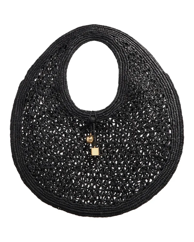 Jacquemus Hobo Bags The Round Beach schwarz Schwarz
