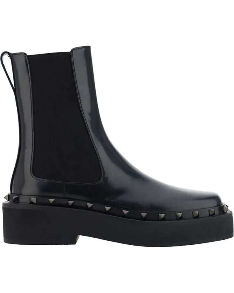 Valentino Garavani Stiefel & Boots Beatle Rockstud Boot schwarz Schwarz