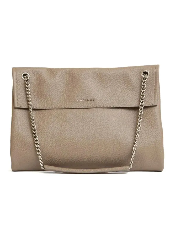 Orciani Hobo Bags Venus M Handbag In Soft Textured Taupe beige Beige