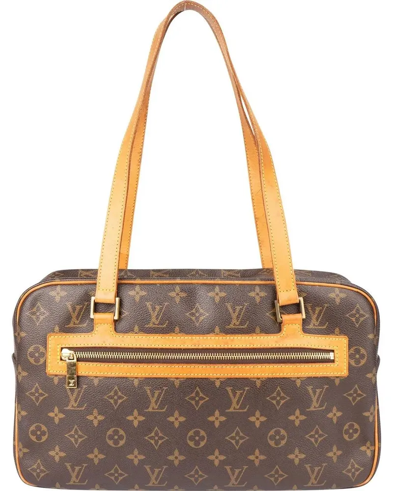 Louis Vuitton Crossbody Bags  Canvas Monogram Cite GM Shoulder Bag braun Braun