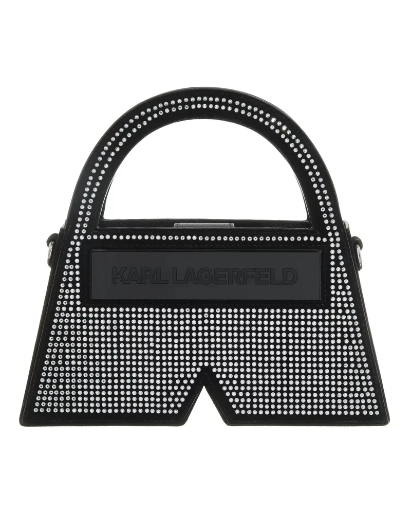 Karl Lagerfeld Satchels Icon K Sp Sm Tophandle Crystal schwarz Schwarz