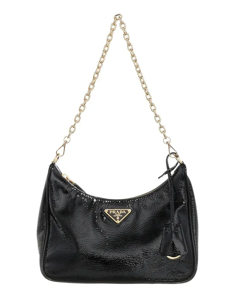 Prada Schultertaschen Re-Edition Mini schwarz Schwarz