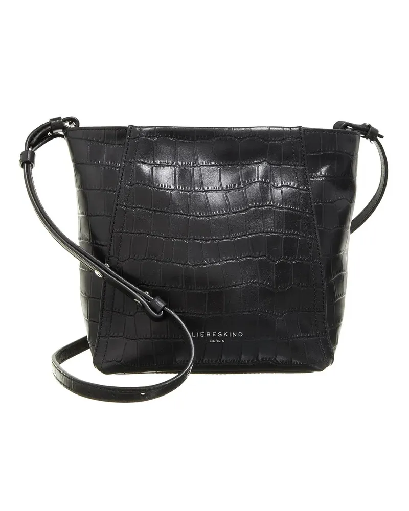 Liebeskind Hobo Bags Chudy New Croco schwarz Schwarz