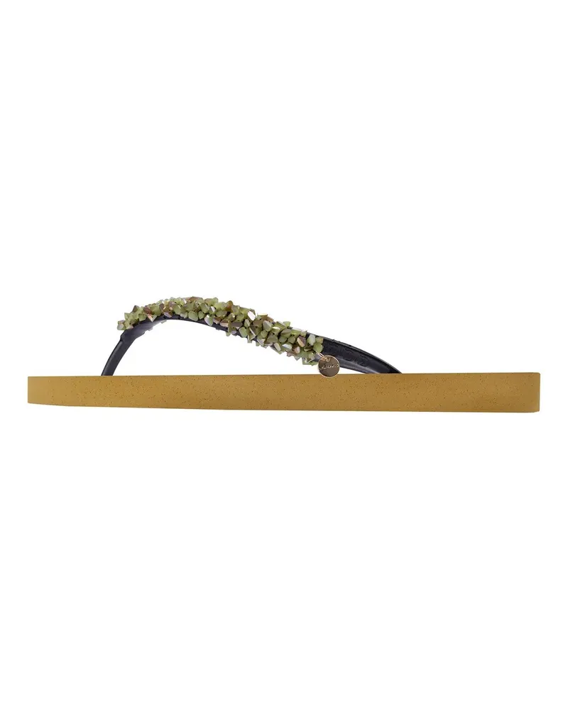 uzurii Slipper & Pantoletten Zehentrenner Classic Aby Army Green gelb Gelb