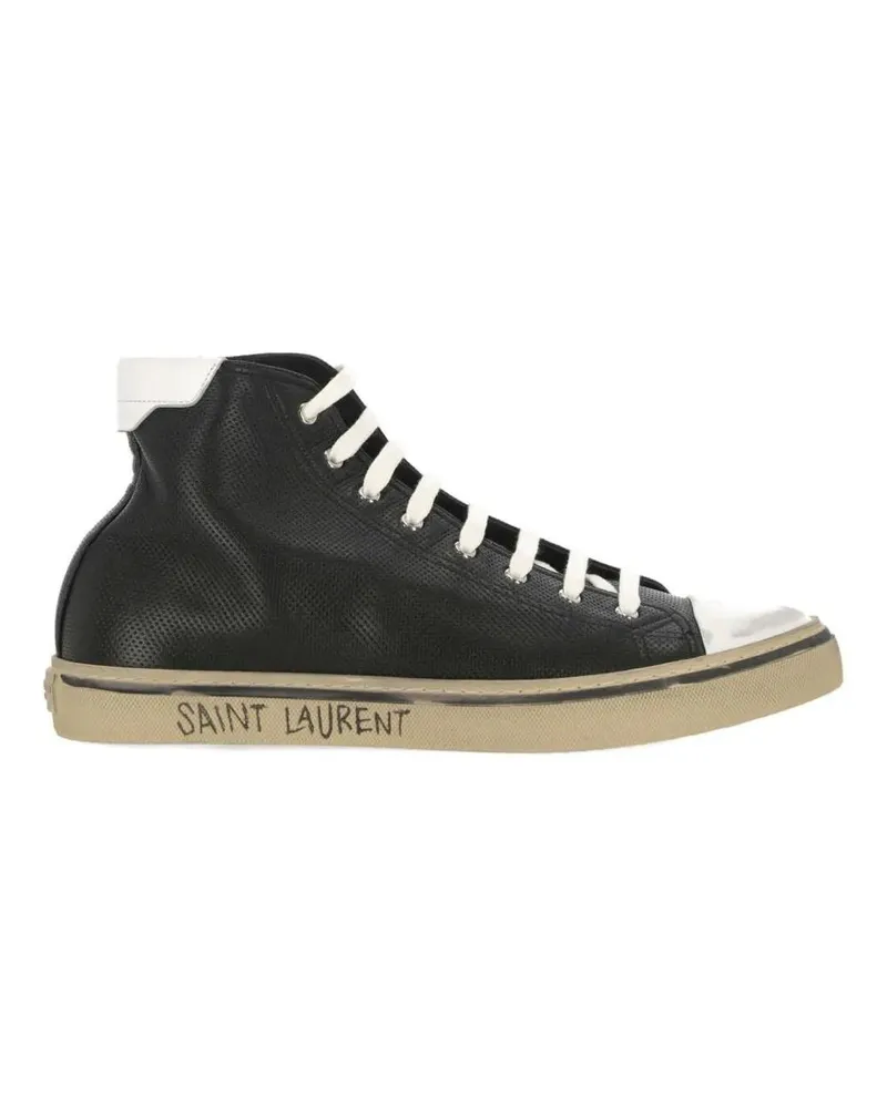 Saint Laurent Low-Top Sneaker Malibu Leather Sneakers schwarz Schwarz