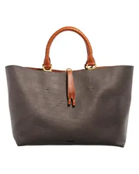 Chloé Tote Marcie Linen Schwarz