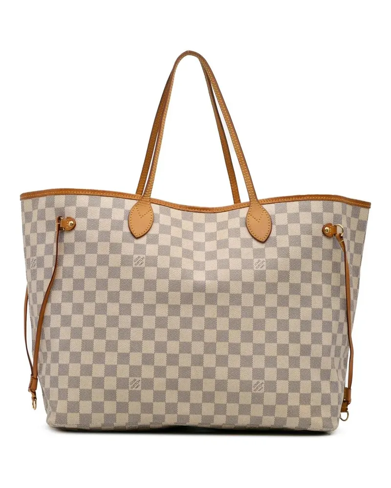 Louis Vuitton Shopper Damier Azur Neverfull GM weiß Weiß