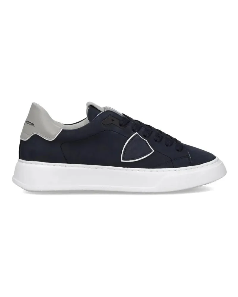 Philippe Model Low-Top Sneaker Navy Nubuck Low-Top Sneakers schwarz Schwarz