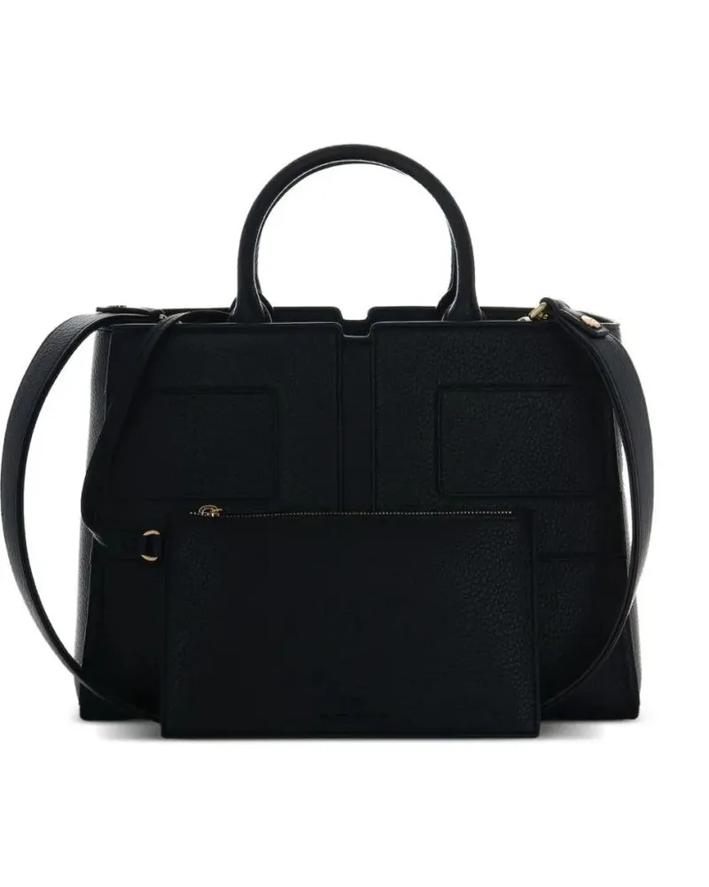 Elisabetta Franchi Shopper & Totes Structured Black Handbag With Versatile Carrying O schwarz Schwarz