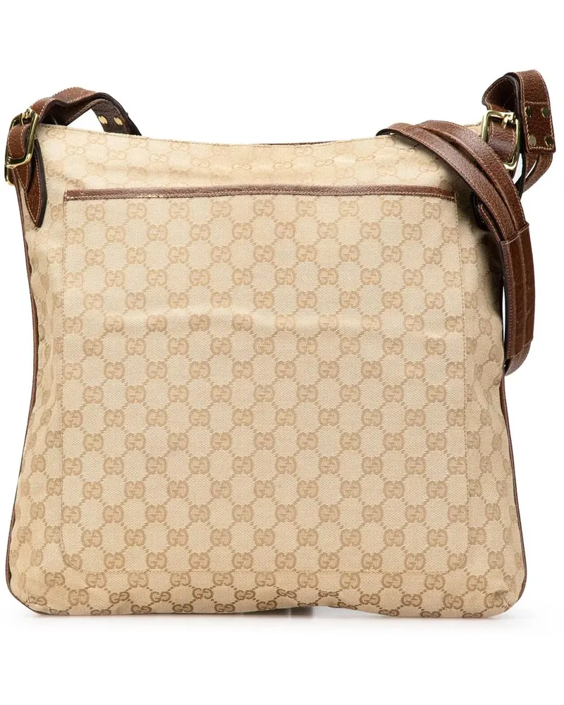 Gucci Hobo Bags GG Canvas Crossbody braun Braun