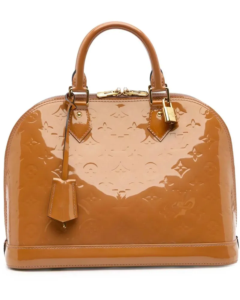 Louis Vuitton Crossbody Bags Monogram Vernis Alma PM braun Braun