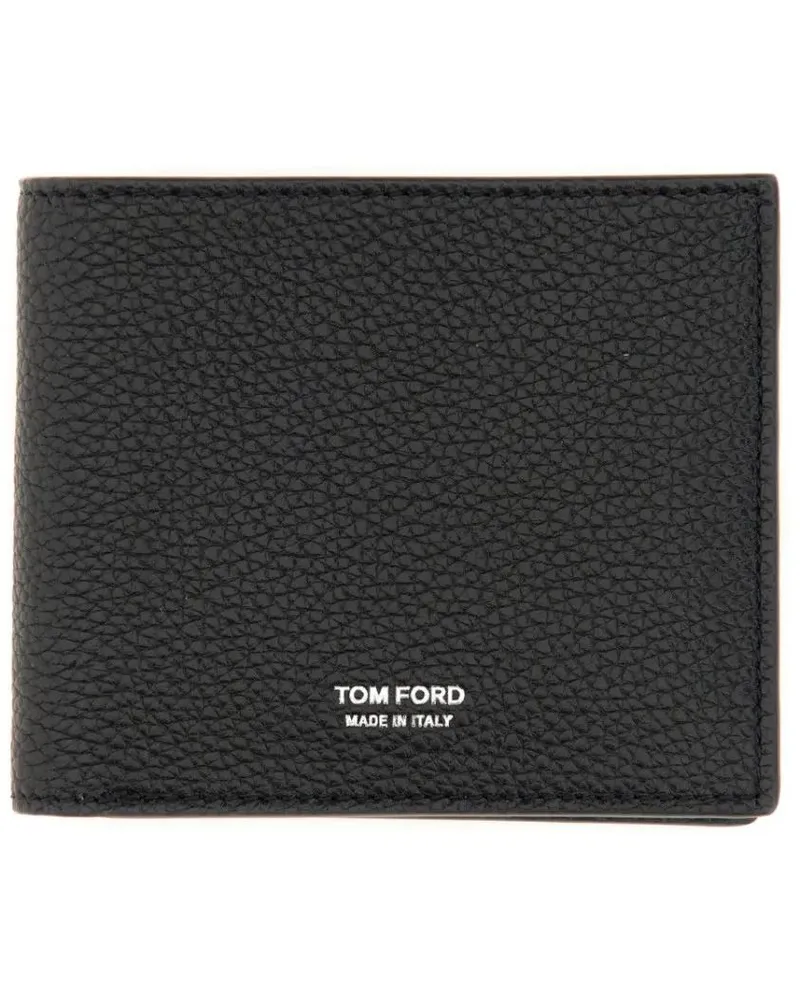 Tom Ford Portemonnaies Bifold T Line Wallet schwarz Schwarz