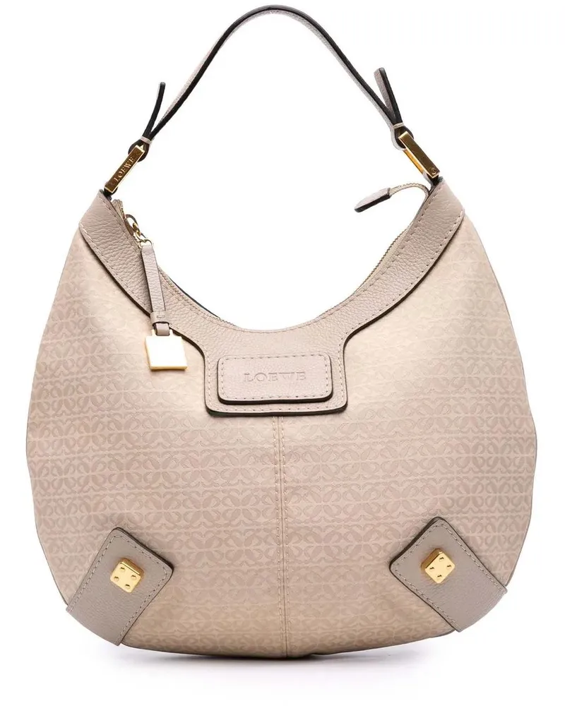 Loewe Hobo Bags Anagram Canvas New Road Hobo braun Braun