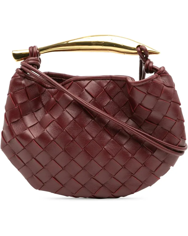 Bottega Veneta Hobo Bags Baby Lambskin Intrecciato Sardine rot Rot