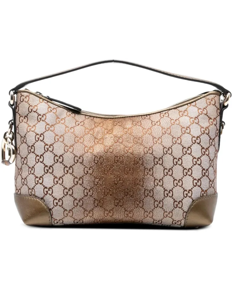 Gucci Crossbody Bags GG Lurex Heart Bit Handbag braun Braun