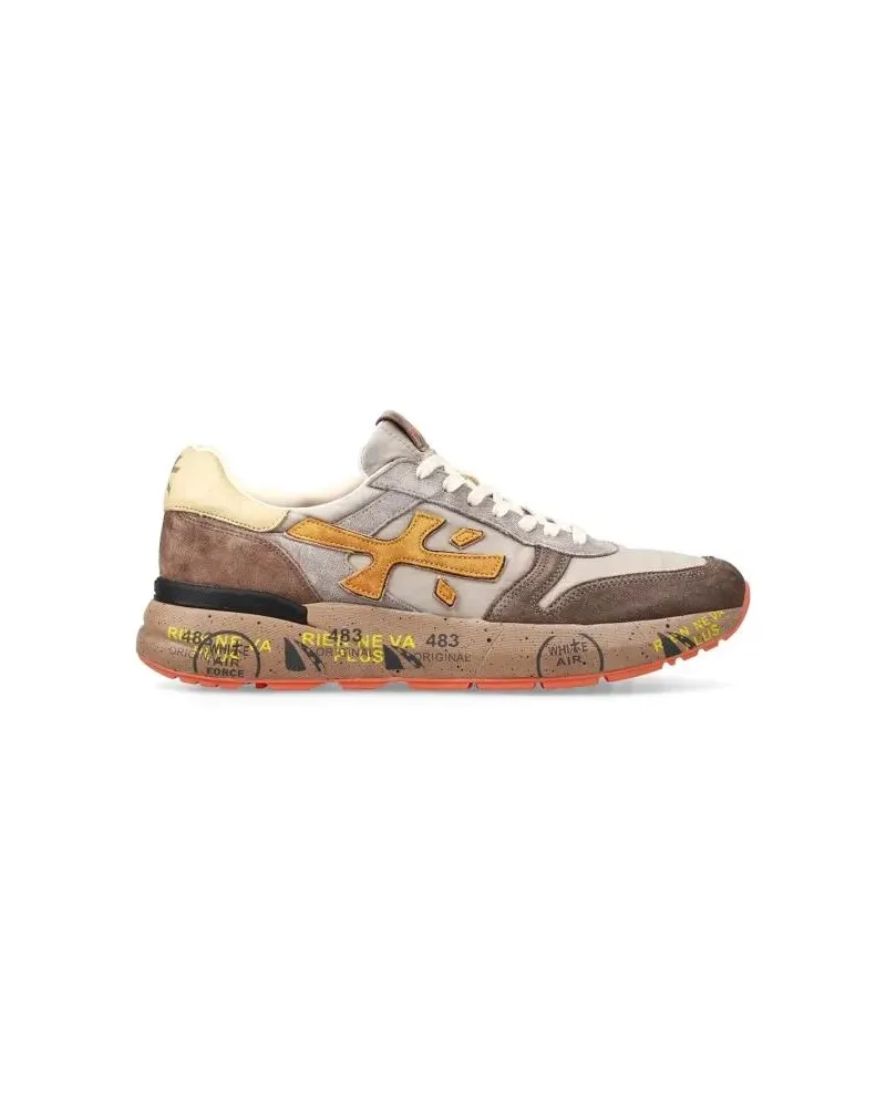 Premiata Low-Top Sneaker Mustard Gray Sneakers beige Beige