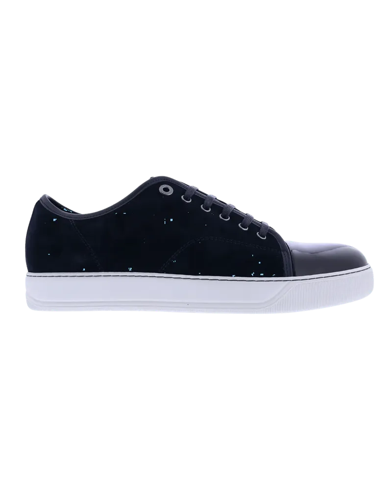 Lanvin Low-Top Sneaker Heren Basket Basse Veau Velours blau Blau