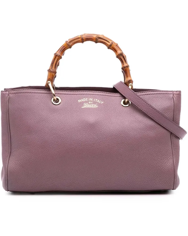 Gucci Hobo Bags Medium Calfskin Bamboo Shopper Satchel orange Orange