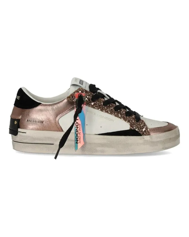 Crime Low-Top Sneaker Sk8 Deluxe Low-Top Sneakers With Metallic Bronze A braun Braun