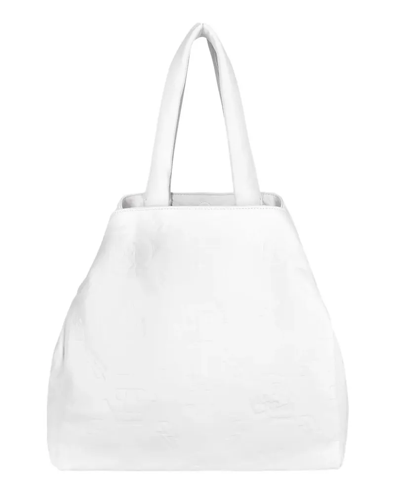 Philipp Plein Crossbody Bags Henkeltasche Monogram weiß Weiß