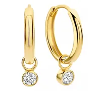 Ohrringe Rivoli Aélys 14 karat hoop earrings with zirconia