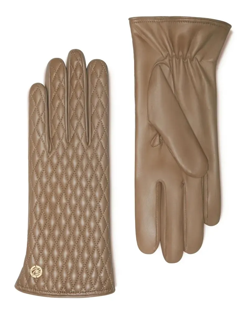 Isabel Bernard Handschuhe Honoré Rosette Handschuhe taupe Taupe