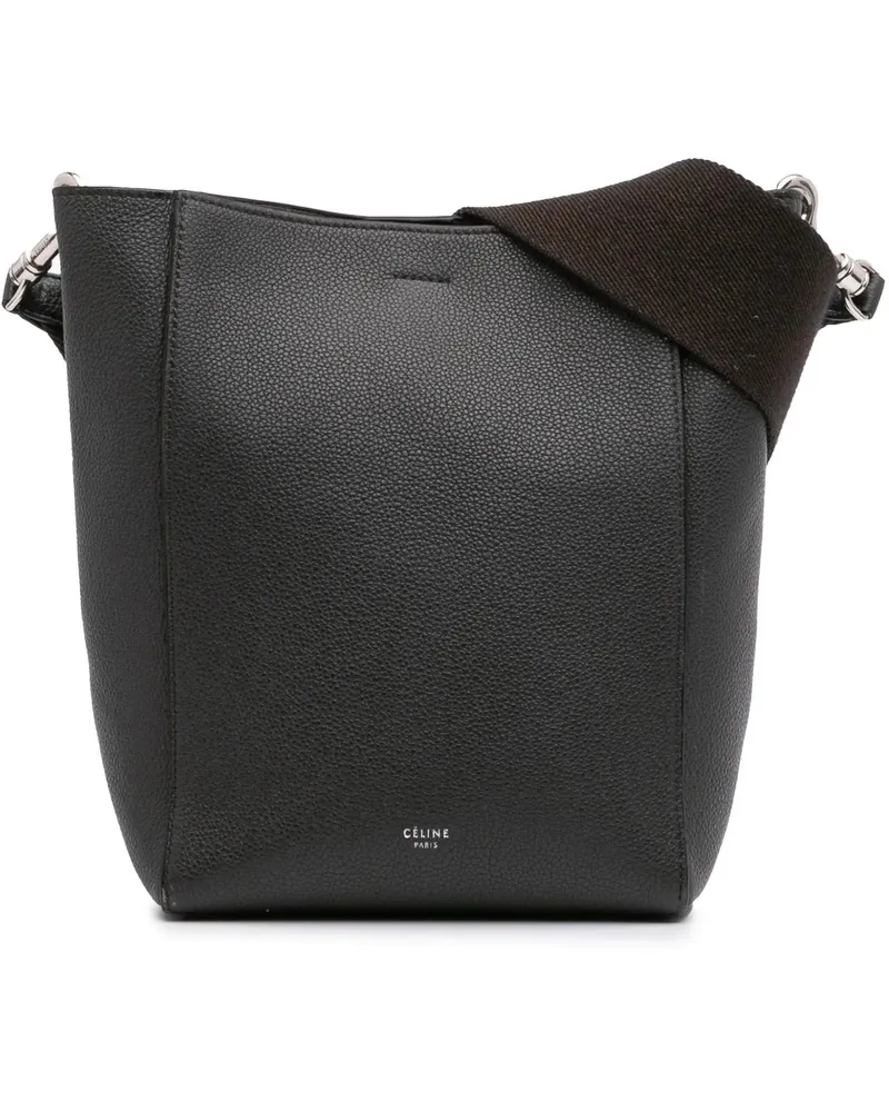 Celine Hobo Bags Small Soft Grained Calfskin Seau Sangle Shoulder B braun Braun