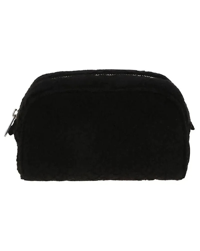 Tory Burch Clutches Textured Black Clutch With Rounded Silhouette schwarz Schwarz