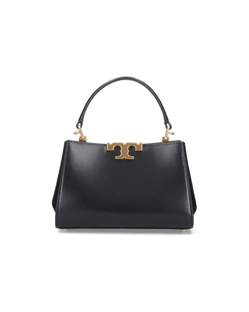 Tory Burch Hobo Bags Bauletto Mini 'Eleanor' Handbag With Suede Panels schwarz Schwarz