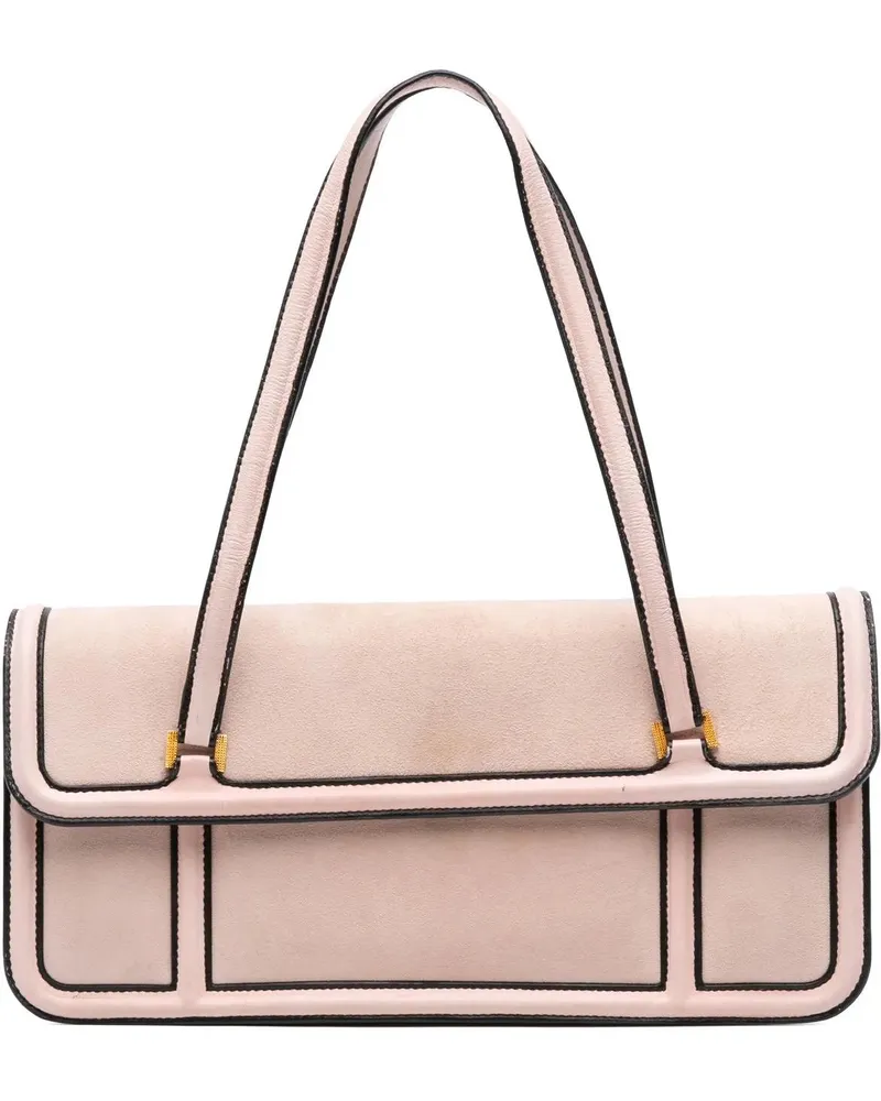 Loewe Crossbody Bags Suede Handbag rosa Gold