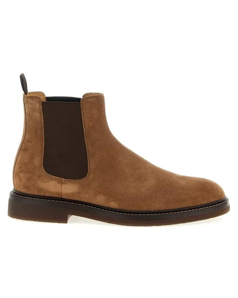Brunello Cucinelli Stiefel Chelsea Ankle Boots braun Braun