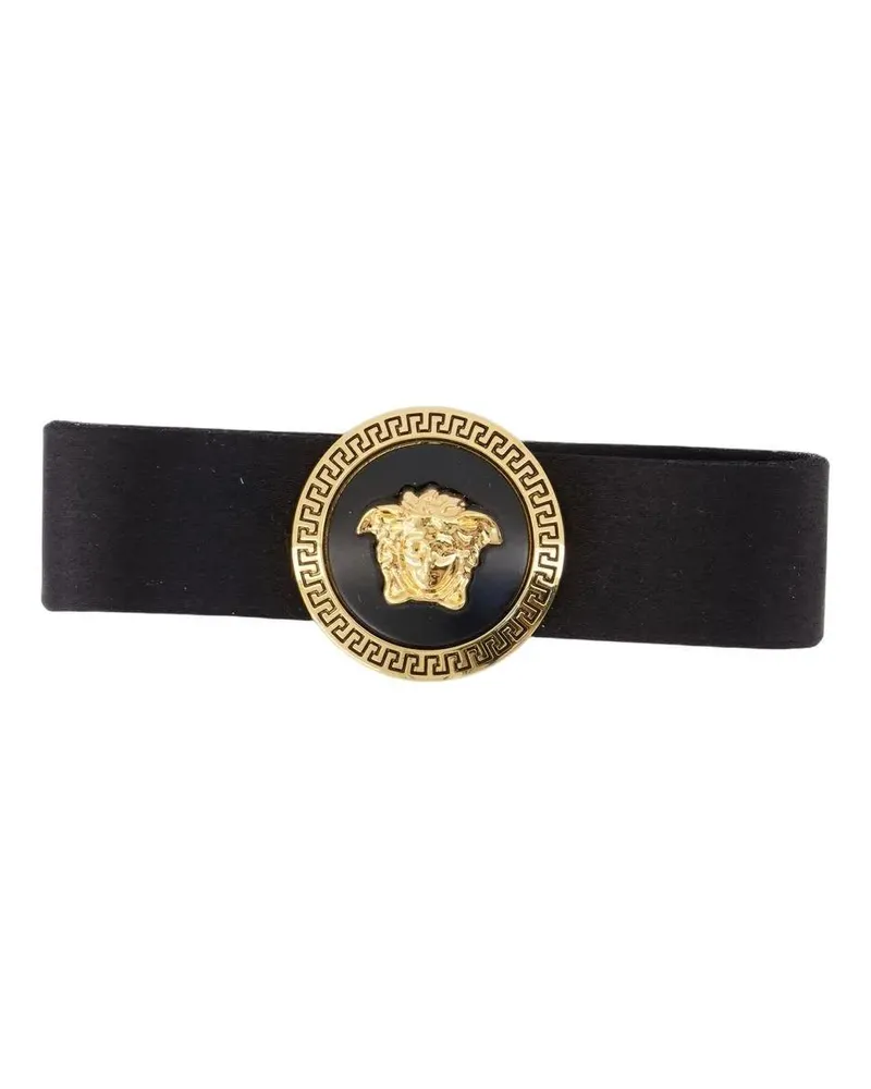 Versace Haarschmuck Medusa Hair Clips - Silk - Black/Gold black Schwarz
