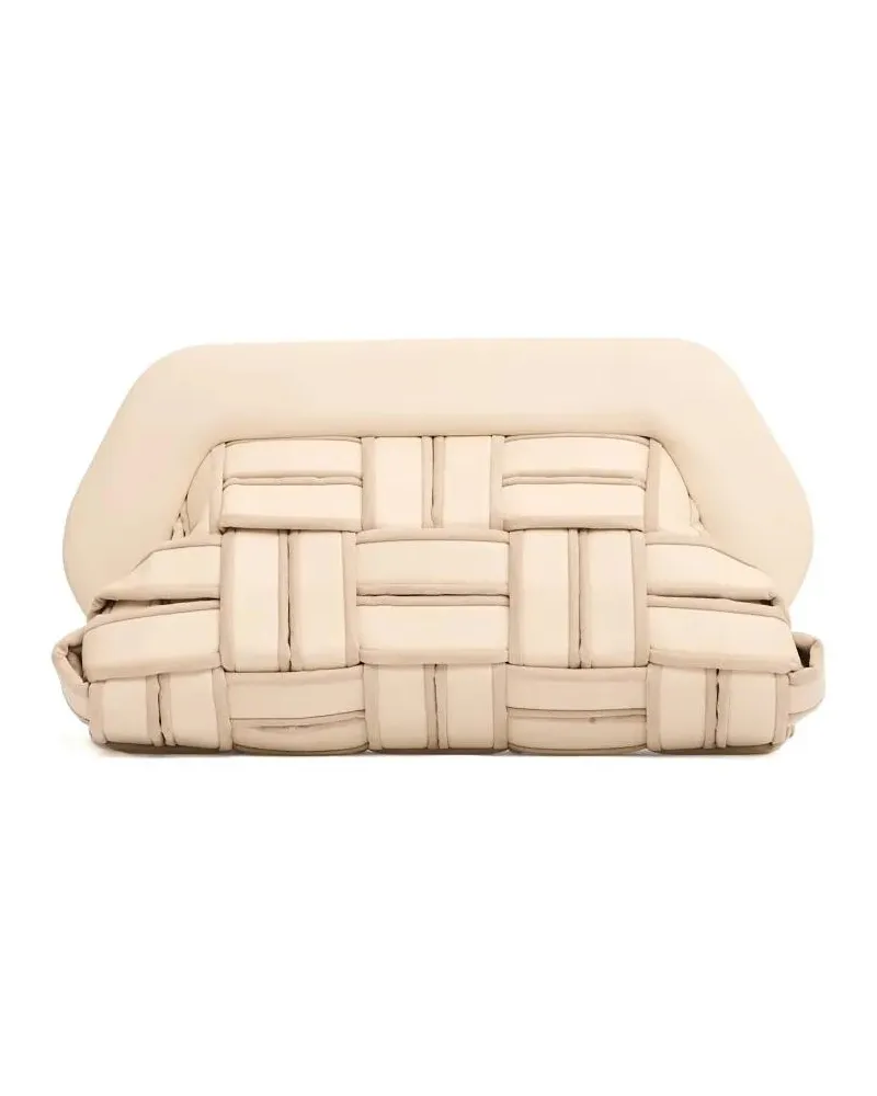 THEMOIRÈ Clutches Clutch Vegan Leather Intreccio Beige Con Profili beige Beige