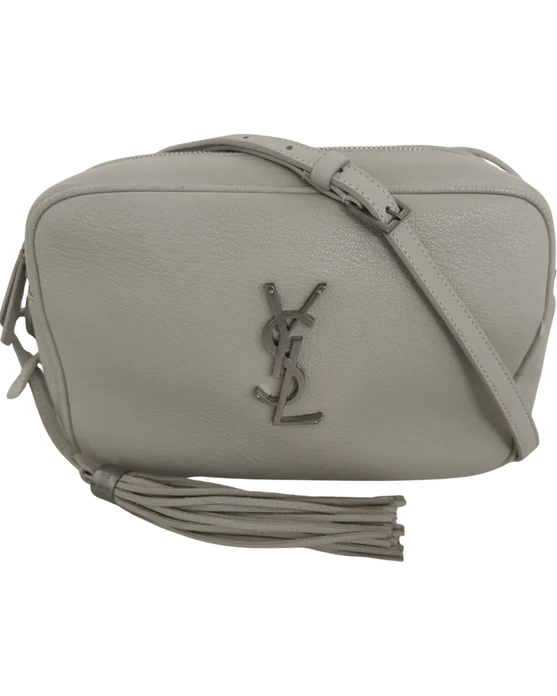 Saint Laurent Crossbody Bags Yves  Lou Camera Bag Cream White / go weiß Weiß