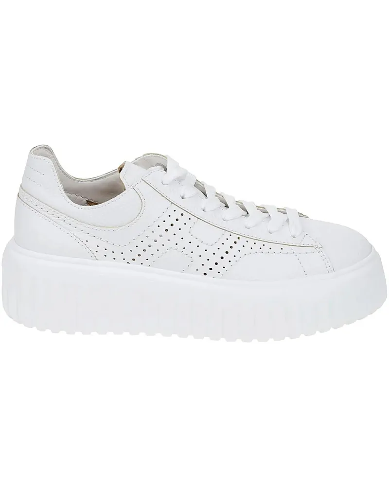 Hogan Low-Top Sneaker Flat Shoes C Bianco weiß Weiß