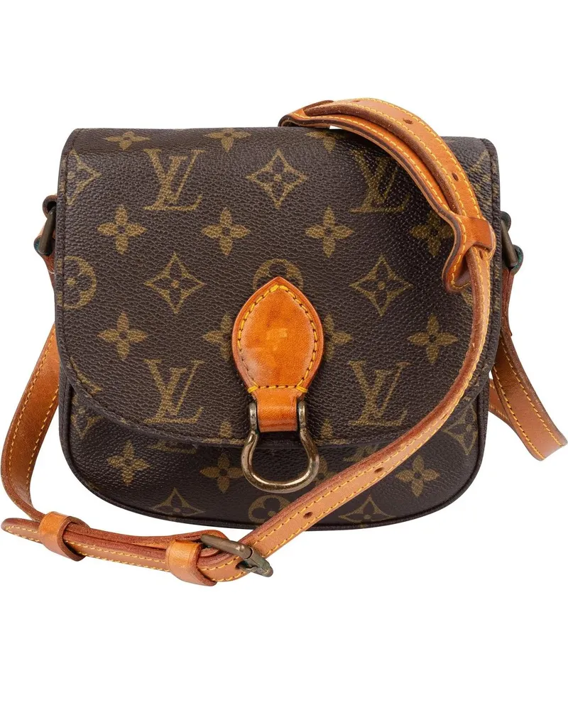 Louis Vuitton Crossbody Bags  Canvas Monogram Saint Cloud PM Cross braun Braun