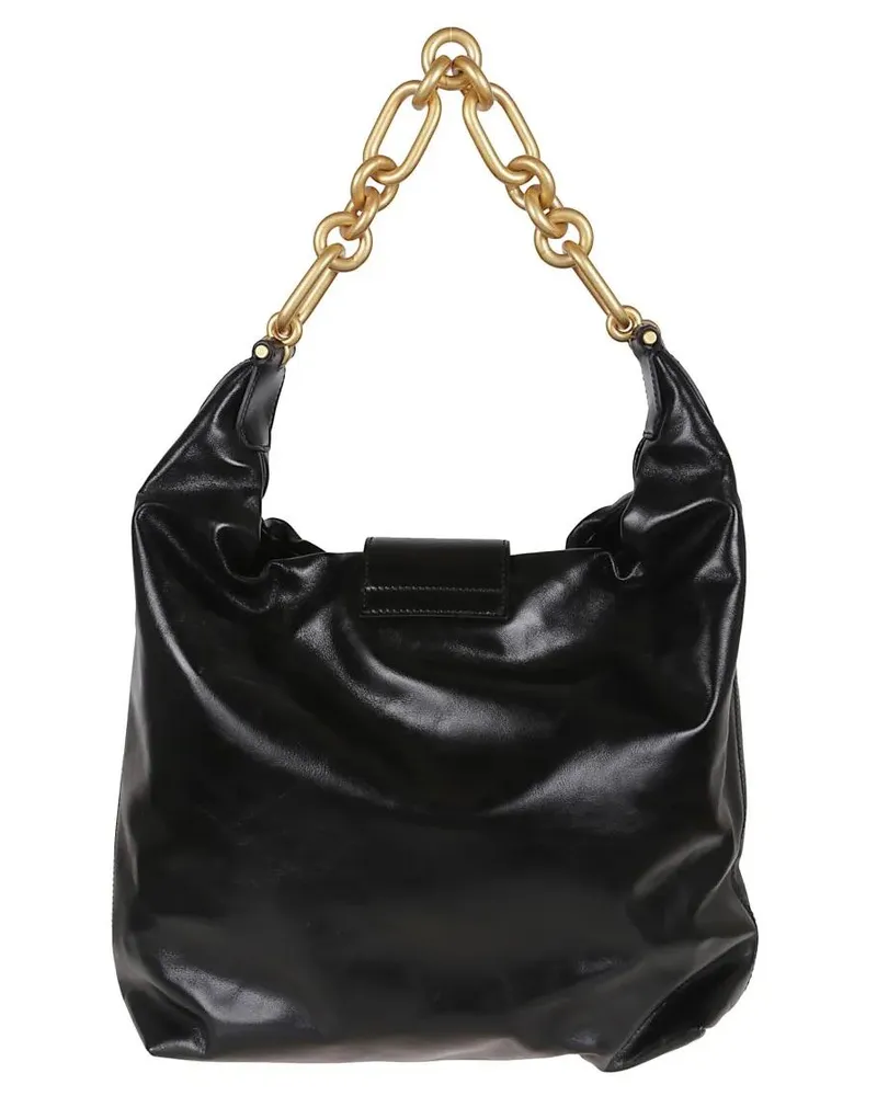 Balmain Hobo Bags Sync Hobo-Calfskin schwarz Schwarz