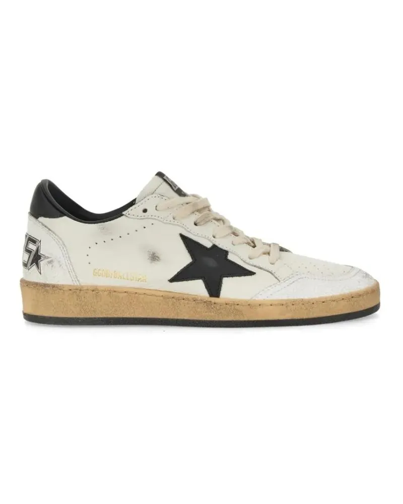 Golden Goose Low-Top Sneaker Sneakers Ball Star With Distressed Goat Leather weiß Weiß