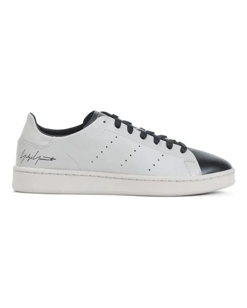 Y-3 Low-Top Sneaker Low-Top Sneakers In Premium Calf Leather With Rubb weiß Weiß
