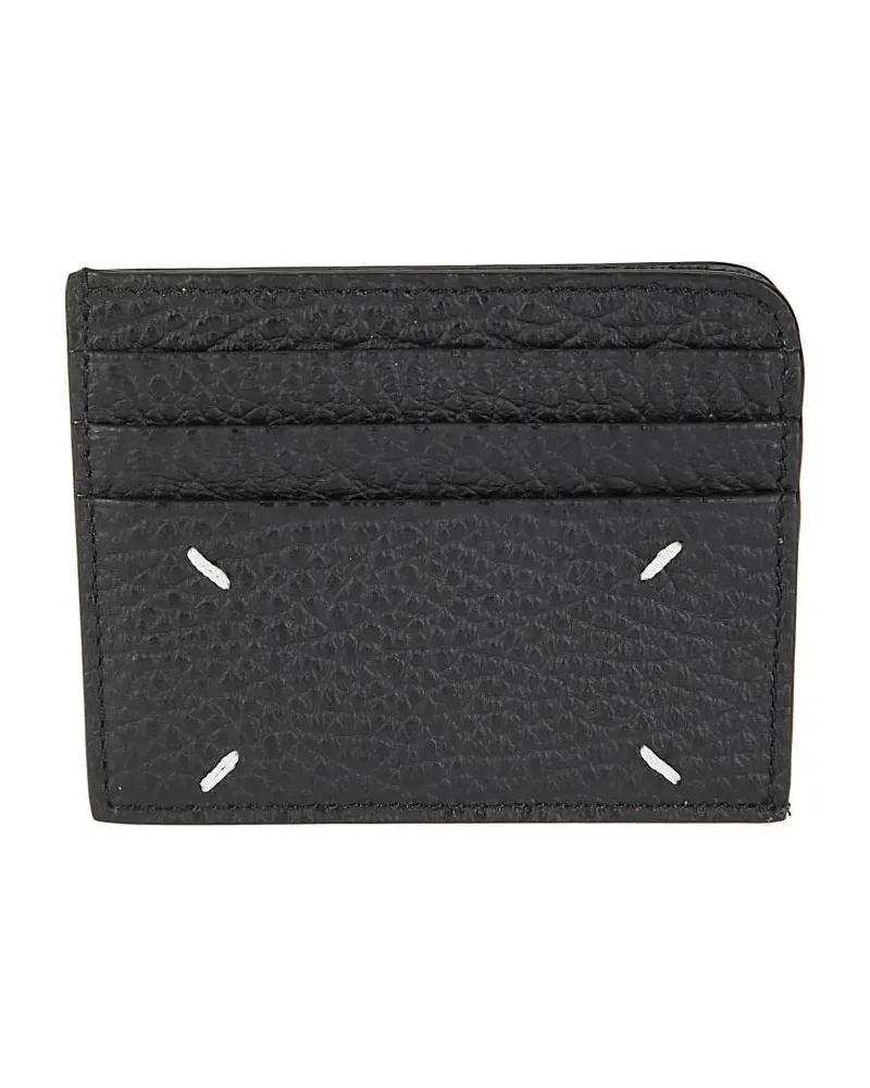 Maison Margiela Portemonnaies Card Holder Slim Gam schwarz Schwarz
