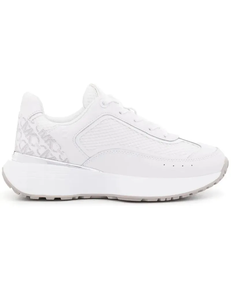 Michael Kors Low-Top Sneaker White Cow Leather Trainers With Modern Aesthetic weiß Weiß