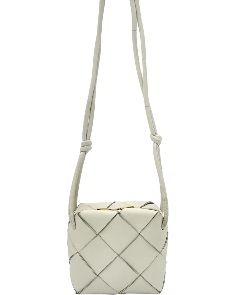 Bottega Veneta Crossbody Bags  Mini Cassette - Off White weiß Weiß