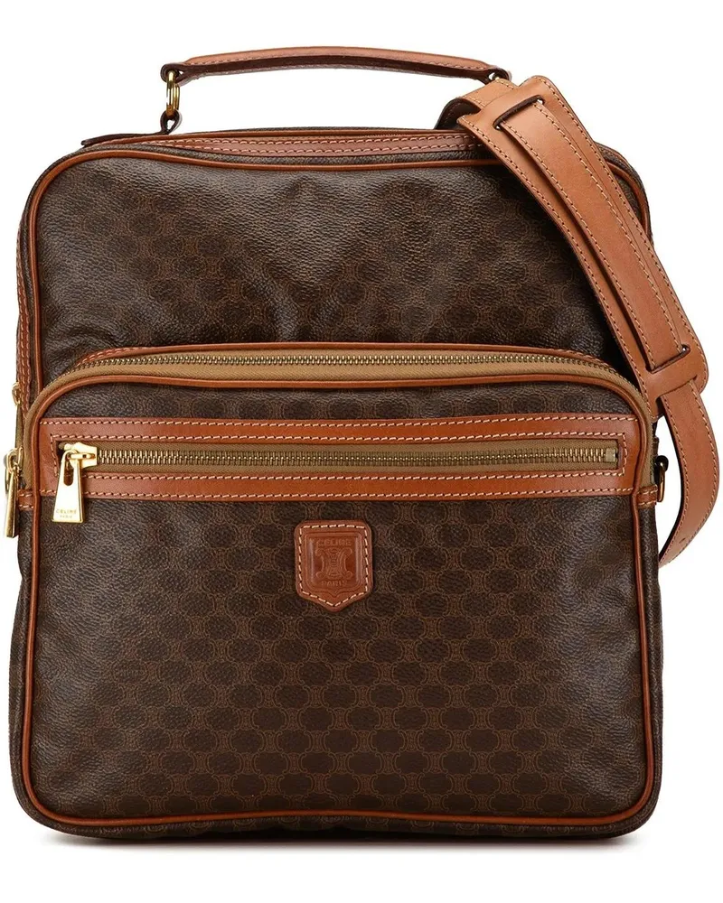 Celine Hobo Bags 1995 Macadam Satchel braun Braun