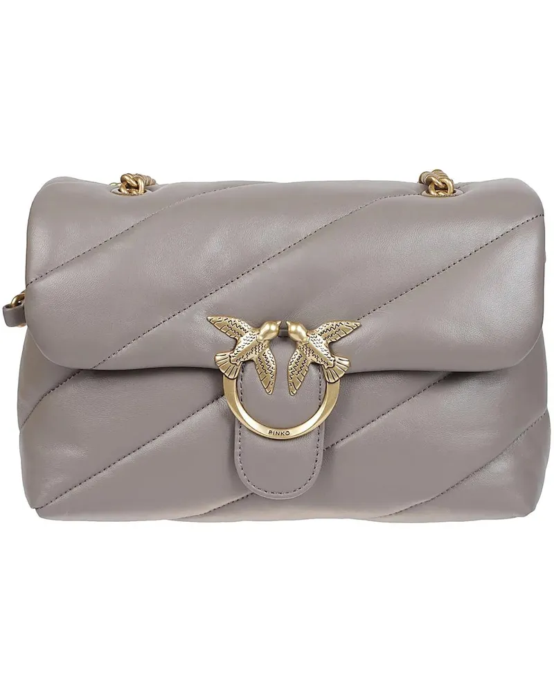 Pinko Crossbody Bags Love Classic Puff Maxi Quilt Bag Grey grau Grau